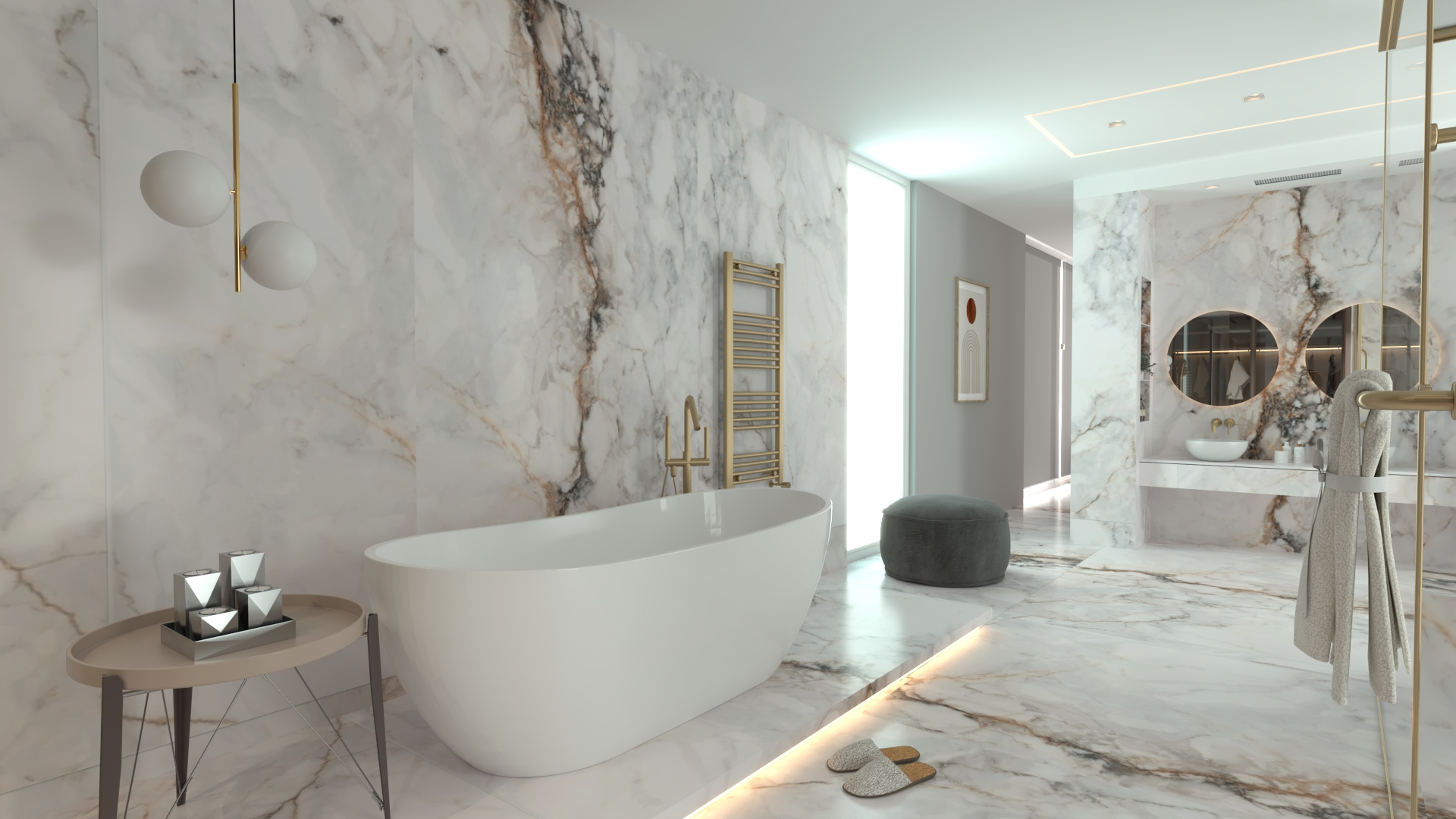 Master bathroom suite